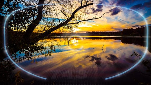 Futuristic HUD Scope Reveals Content Animation