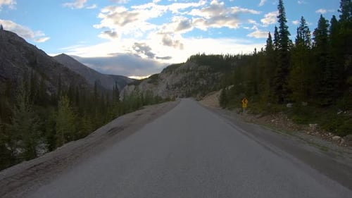 Bela vista de uma estrada panorâmica