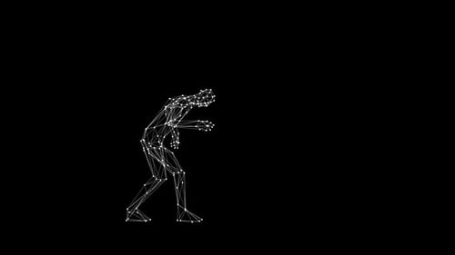 Dançarino do plexo VJ Loop