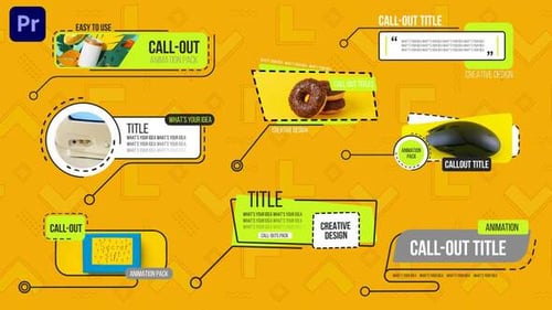 Llama a Y2K Trendy Modern Titles en los tercios inferiores MOGRT