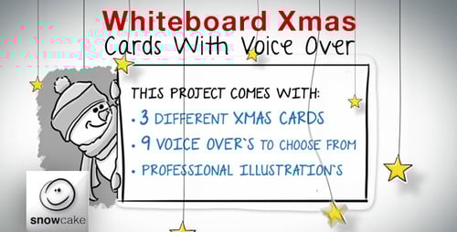 Whiteboard Xmas Cards With Voice Over