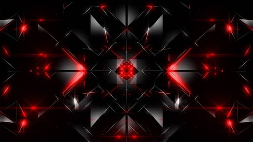Techno Red Kaleidoscope