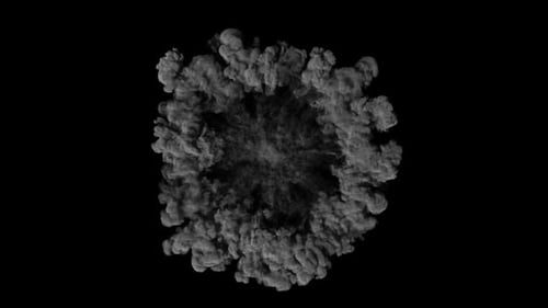 Dynamic Smoke Burst Reveal Transition Effect