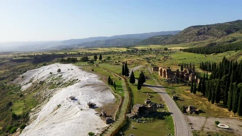 Ruínas antigas de Hierapolis.