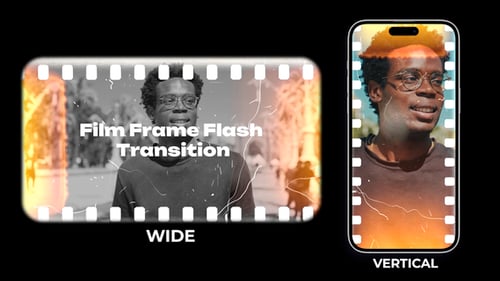Vintage Film Frame Flash Effects Transitions Pack