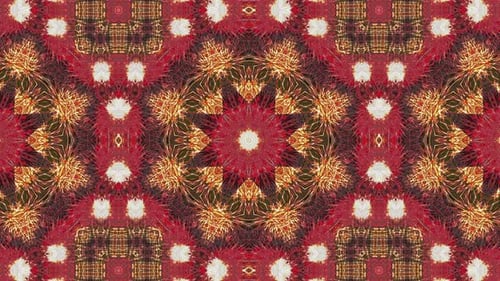 Vibrant Abstract Geometric Kaleidoscopic Pattern Loop