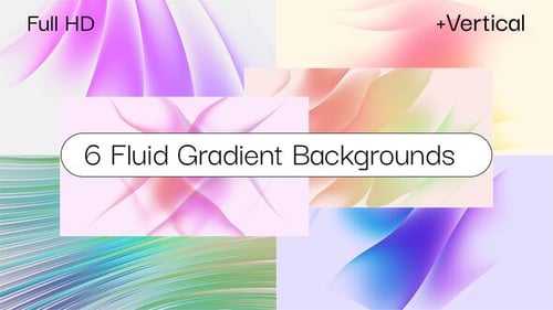 Dynamic Abstract Fluid Gradient Loopable Backgrounds