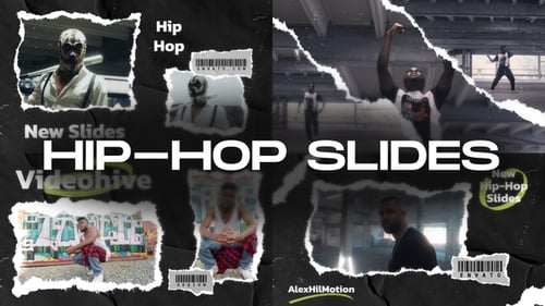 Dynamic Hip Hop Urban Slideshow with Grunge Paper Transitions