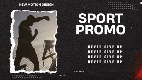 Dynamic Grunge Sport Opener with Torn Paper Transitions
