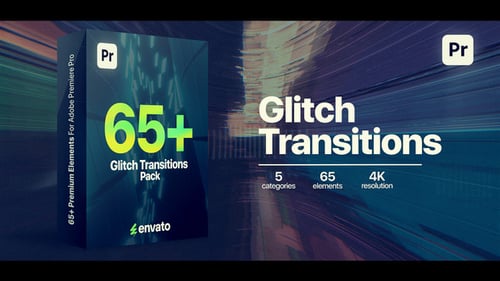 Dynamic Digital Glitch Transitions for Video Projects