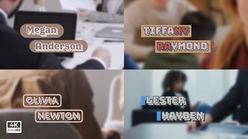 Animated Lower Thirds for Names and Titles