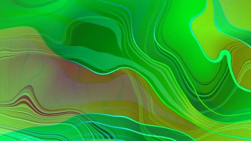Green Color Wavy background liquid Animation
