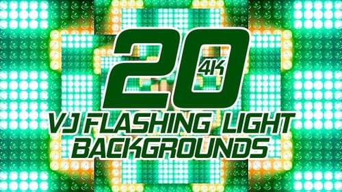 Dynamic Flashing Lights Wall Geometric Stage Background