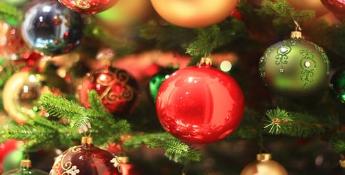 Christmas Ornaments Focus Pull