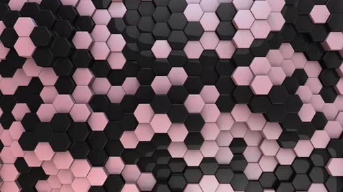 Fundo hexagonal elegante 04 - 4K
