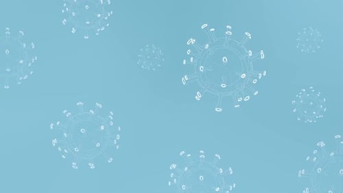 Abstract Animated Medical Virus Cell Background Loop