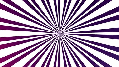 Animated Gradient Radial Lines Sunburst Loop