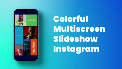 Colorful Multiscreen Slideshow – Instagram Opener
