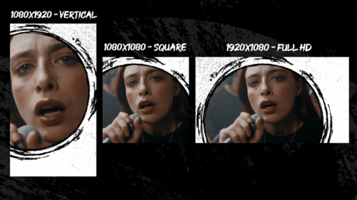 Sketch Grunge Shape Video Transitions