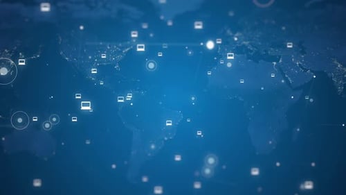 Red de conexión informática 4K