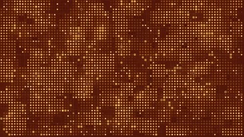 Animated Geometric Grid of Digital Dots