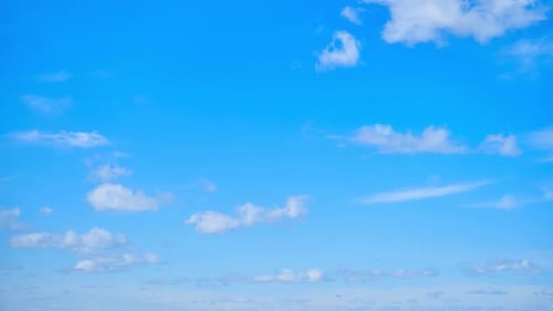 Clouds0021600Blue sky with white cumulus clouds, timelapse. Bright sunny day with cloudy sky, time-l