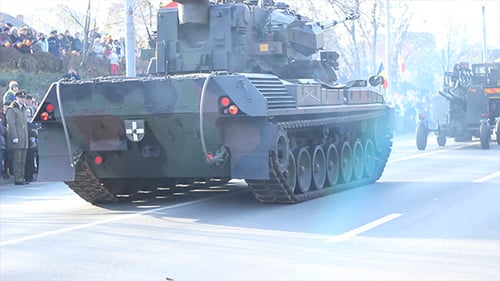 Langsam bewegender Tank