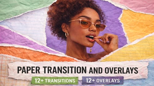 Paper Transition and Overlays Bundle for FCPX