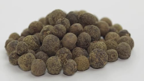 Close Up of Aromatic Dried Allspice Berries