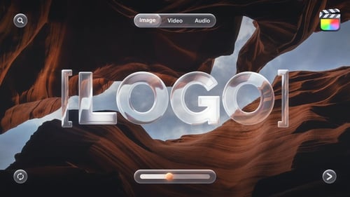 Futuristic Glassmorphism AI Brand Logo Reveal Intro