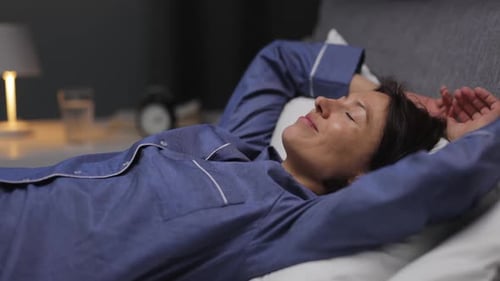 Woman Going to Sleep