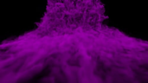 Dynamic Rising Purple Smoke Fluid Effect