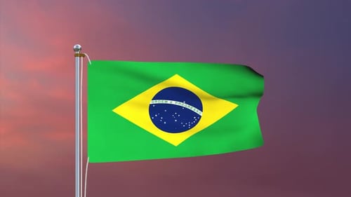 Brazil Flag 4k