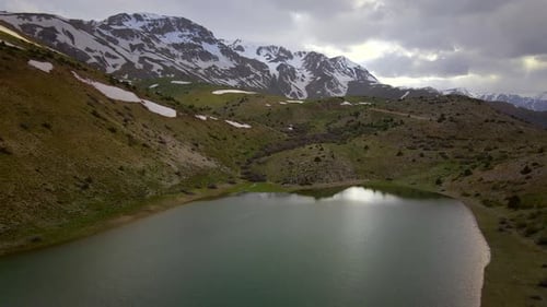 Lake on mountain