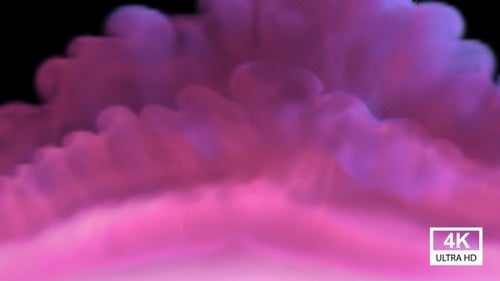 Rising Pink Purple Fluid Smoke Reveal
