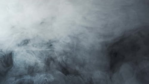Swirling White Smoke in an Abstract Background
