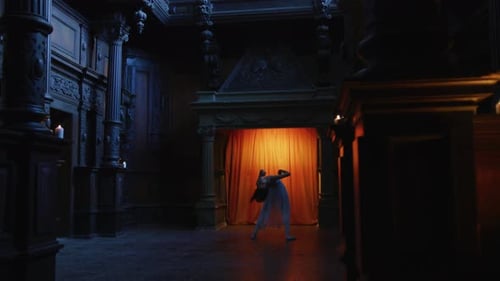 Woman Performing a Contemporary Dance