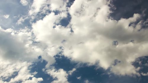 4k time-lapse of moving clouds