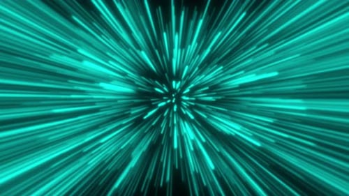 Lumières au néon colorées de boucle de saut hyperespace V15