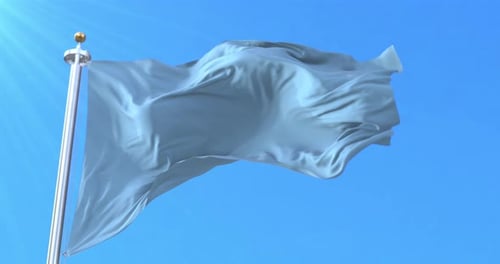 Blank Waving Flag Loop for Customizable Branding