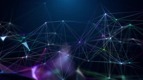 Abstract Futuristic Technology Network Loop Background