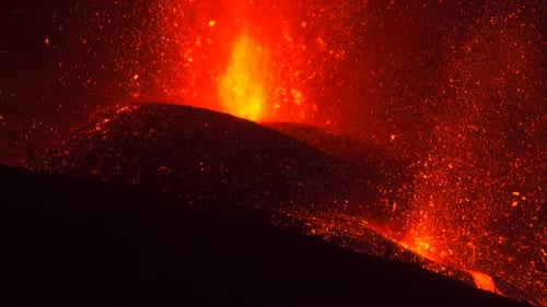 Cumbre Vieja volcanic eruption in La Palma Canary Islands 2021