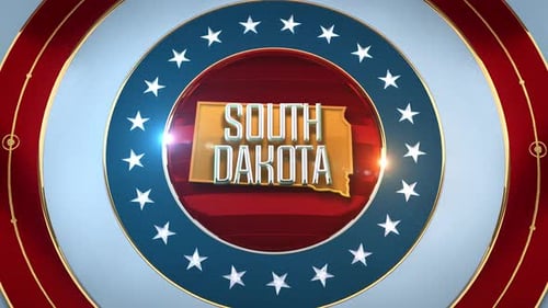 Patriotic USA Flag State Title Reveal
