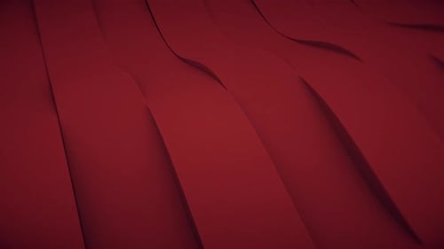 Abstract Fluid Red Wave Lines Loopable Background