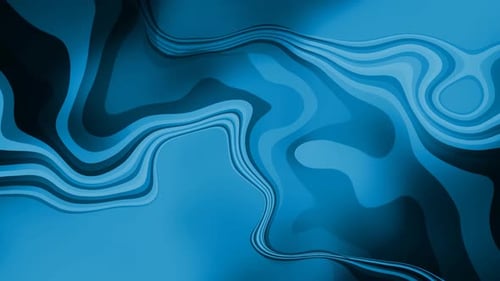 Dynamic Abstract Flowing Blue Liquid Lines Background