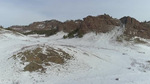 Mountain Landscape in Khakassia Winter