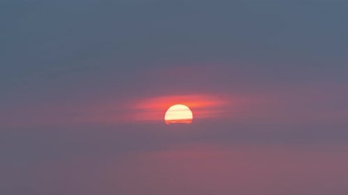 Time lapse of the sun goes down. Nature background. Dramatic sky