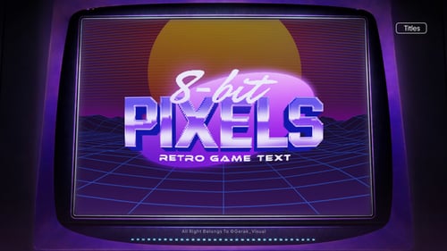 8-bit Pixel Titles