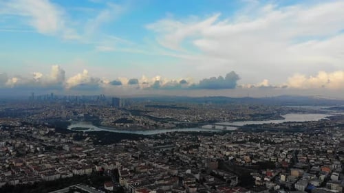 Istanbuler Goldenes Horn-Bosporus-Luftbild