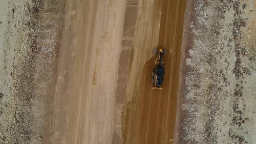 Bulldozer arbeitet